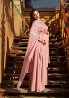 Luxury dress / pink nude