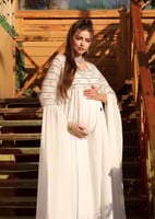 Special design dress / offwhite