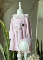 فستان زهري بتصميم اسباني راقي