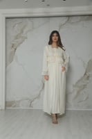 روب استقبال سكري بتصميم ناعم وأنيق بأضافة الكلف ال...