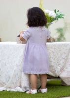 فستان موف بناتي ناعم وأنيق