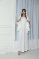 قميص نفاس اوف وايت فكتوري بضافة تطريز ناعم ع الصدر...