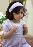 فستان موف بناتي ناعم وأنيق