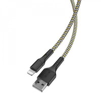 سلك شاحن لايتننق رمادي قماشي سيرج - 1.2 متر