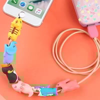 واقي سلك شاحن الهاتف بتصميم حيوانات