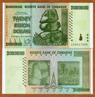 زيمبابوي فئة 20,000,000,000 مليار دولار