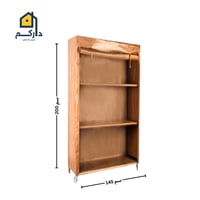 دولاب تخزين متنقل قماش تايلندي وسط المقاس 145*2 مت...