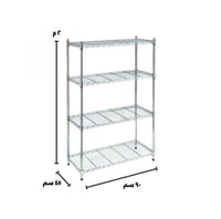 رفوف ستيل كروم 45 سم عمق