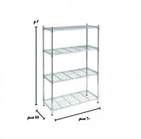 رفوف ستيل كروم 45 سم عمق