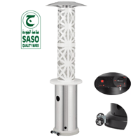 دفاية غاز جى فى سى برو مزخرفه فضى