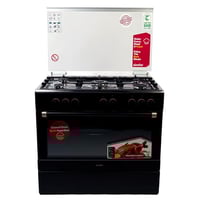 فرن سيمفر تركى 90*60 غاز روز جولد شبك ثقيل مروحة ت...