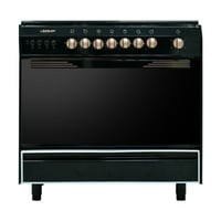 فرن رسلان 90*60 غاز اسود مع مروحة