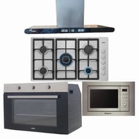 باكدج 90 استيل تركى - 4 قطع سطح + شواية + ميكرويف...