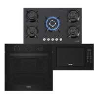 باكدج اسود ملكى السطح زجاجى غاز