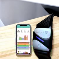 حساس نبضة لقياس النبض اثناء التمرين يلبس على الساع...