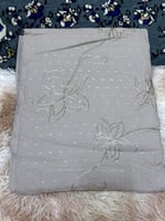 شرشف مطرز كامل سحاب قماش قطن منتش كم فرنسي الطول 1...