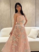 فستان سهره كلوش قصير تول | فستان حلا