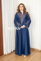 جلابية ملكية بتصميم فاخر وتطريز أنيق