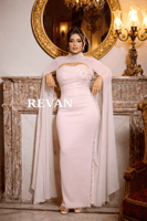 فستان سهرة ملكي مكون من قطعتين