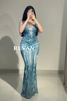 فستان سهرة لآلئ نجد