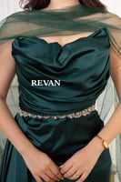 فستان سهره ستان بترولى