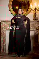 فستان سهرة ملكي مكون من قطعتين