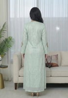 جلابية رمضانية مطرزة بتفاصيل ناعمة من ريڤــان