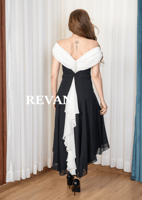 فستان أنيق بلمسات ملكية راقية