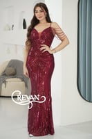 فستان سهرة لآلئ نجد