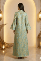 جلابية رمضانية مطرزة بنقوش ذهبية فاخرة من ريڤــان