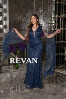 فستان سهرة تل مطرز