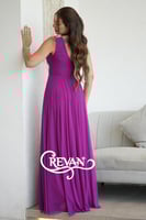 فستان سهره تل طويل