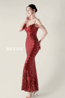 فستان ترتر ضيق بتطريز فاخر