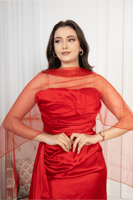 فستان سهره ستان احمر