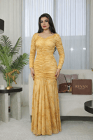 فستان عيد طويل بنقشة زهور وقصة أنثوية من ريڤــان