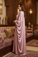 جلابية رمضانية فاخرة مطرزة بتفاصيل زهرية من ريڤــا...