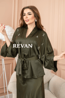 طقم ماكسي ساتان بتصميم فاخر