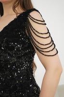 فستان سهره ماسك قماش ترتر