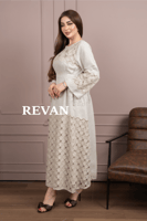 جلابية بتصميم كلاسيكي مع لمسات دانتيل راقية