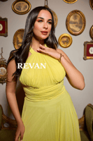 فستان سهرة بحمالة رقبة عالية وطيّات أنيقة مع شال م...