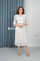 طقم من قطعتين بنقوش زهرية