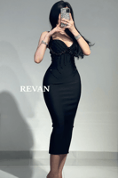 فستان جلكسي علاقي تطريز جذاب