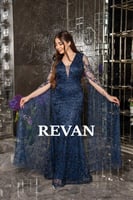 فستان سهرة تل مطرز