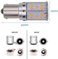 لمبه ليد لف برتقالي فلشر