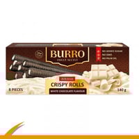 سناك ويفر شكولاته بيضاء خالي من السكر 140 جرام