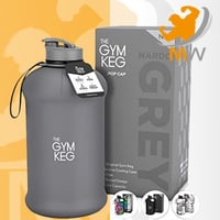 مطارة ماء جيم كيج بسعة 2.2 لتر رصاصي