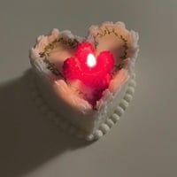 شمعة كعكة القلب