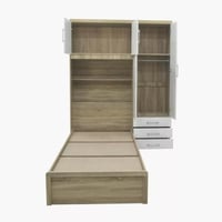 سرير فردي بخزانة حائط من فينتورا - 90x200 سم