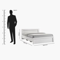 طقم غرفة نوم كوين 6 قطع من كولتورب بلس - 160x200 س...