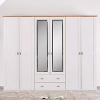 خزانة ملابس بـ6 أبواب ودرجين ومرآة نكست من زيلفينز...